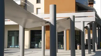 tendaggio piazza colonne